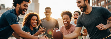 Mujer hablando por teléfono con el Plan Unlimited Premium