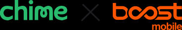 Logotipos de Chime y Boost Mobile