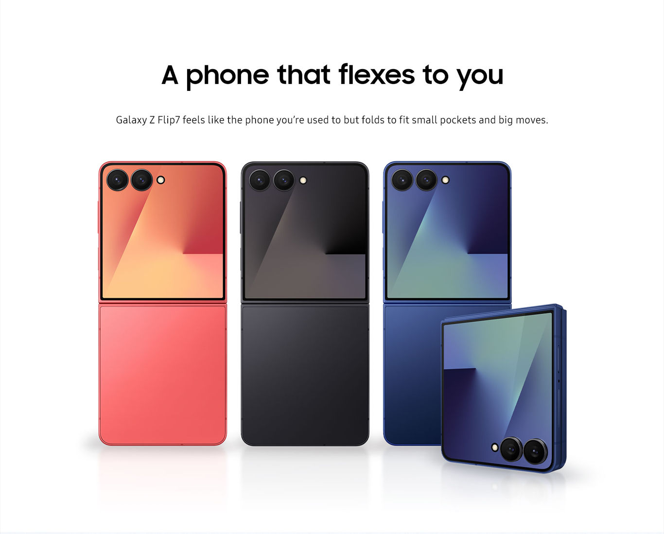 Galaxy Z Flip7: un teléfono que se adapta a ti