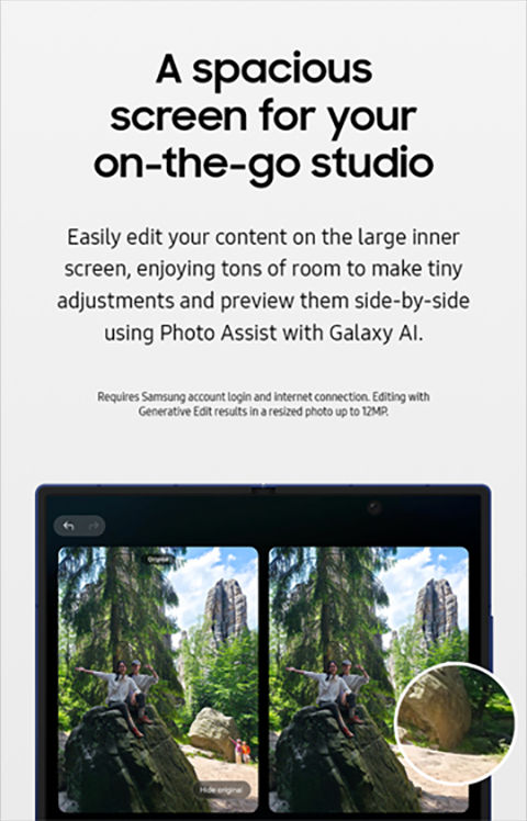 Galaxy Z Fold7: pantalla espaciosa