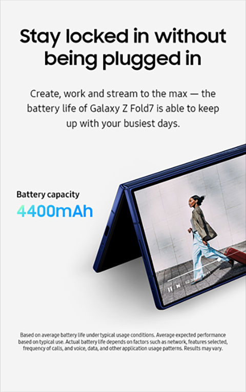 Galaxy Z Fold7: concentración sin interrupciones
