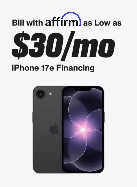 Desde tan solo $30 al mes Financiación de Affirm para el iPhone 17e