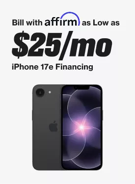 Desde tan solo $25 al mes Financiación de Affirm para el iPhone 17e