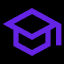 Graduation cap icon