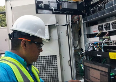 trabajador en casos de desastre