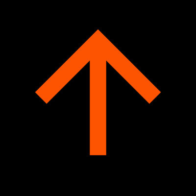 Upward-pointing arrow