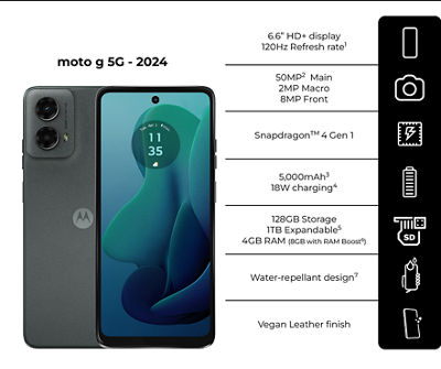 Cuadro comparativo de Motorola moto g 2
