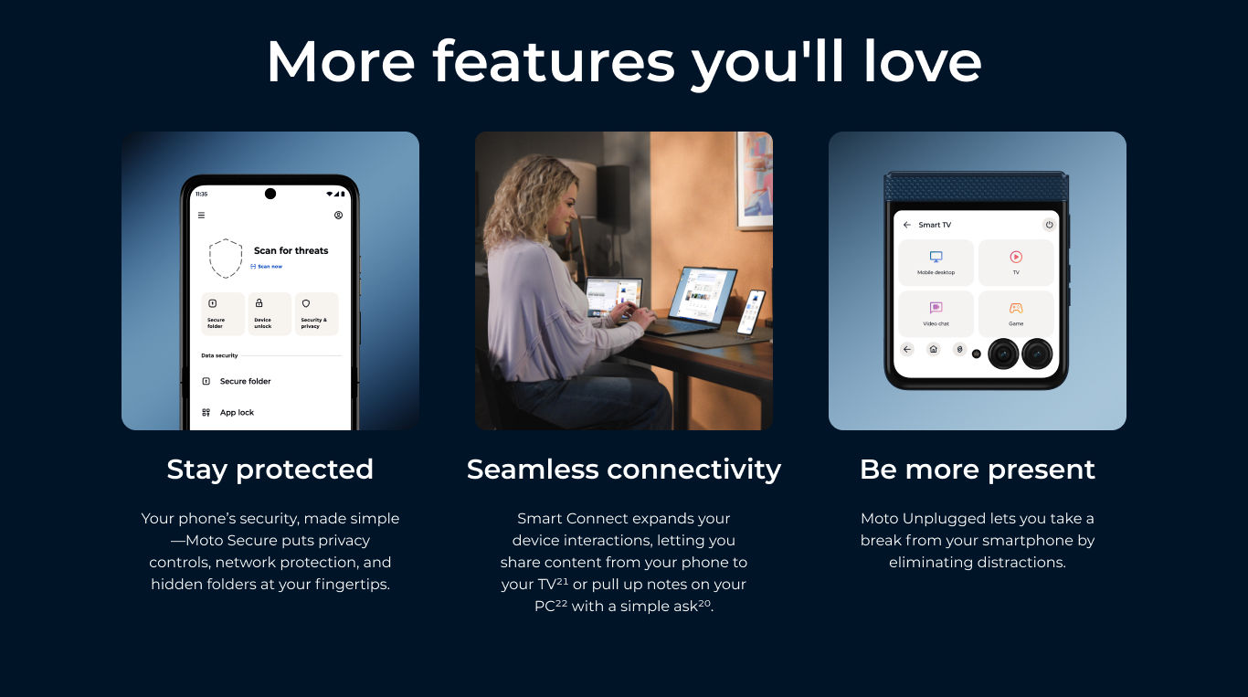 moto razr , funciones que te encantarán
