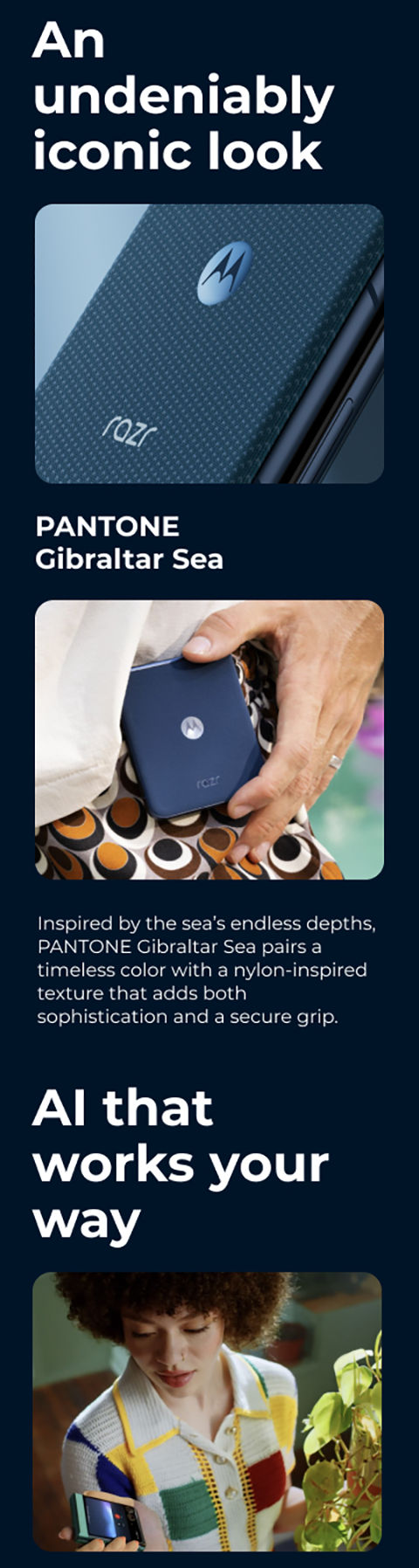 moto razr, un estilo innegablemente icónico