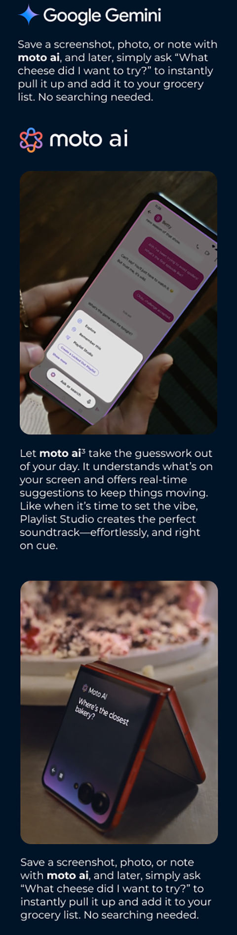 moto razr, IA que funciona a tu manera