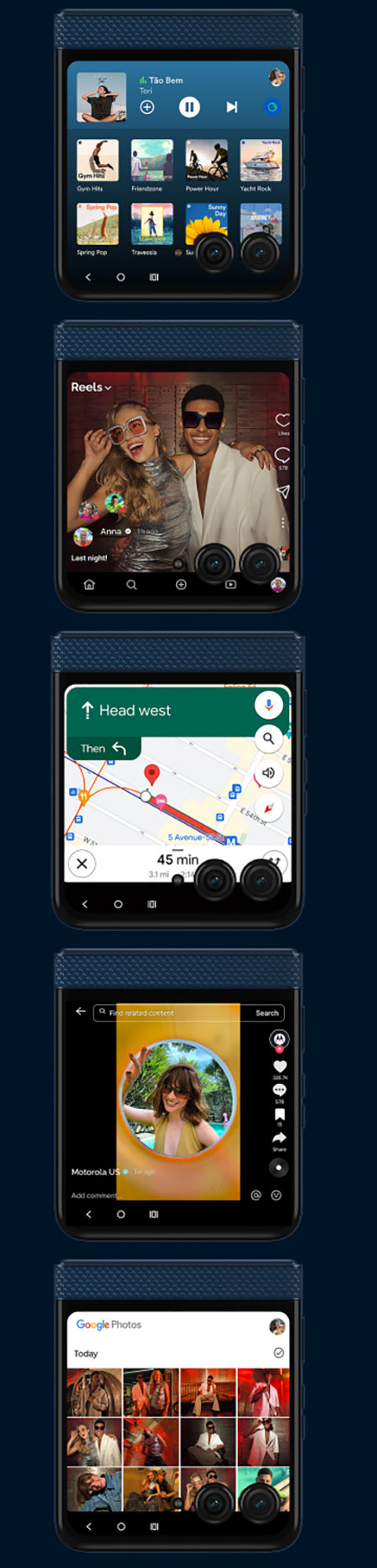 funciones del moto razr