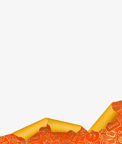 Papel de regalo con diseño festivo de Boost Mobile