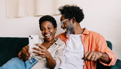 Couple Looking at Phone